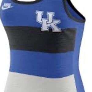 Nike Blue and Black Racerback UK Tank Top